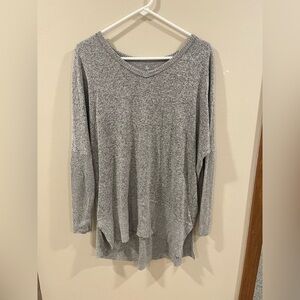 SO Medium cozy tunic grey long sleeve top